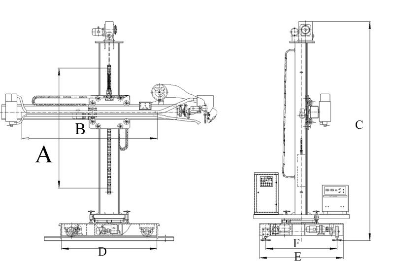Boom and Column welding WM Boom and Column welding WM